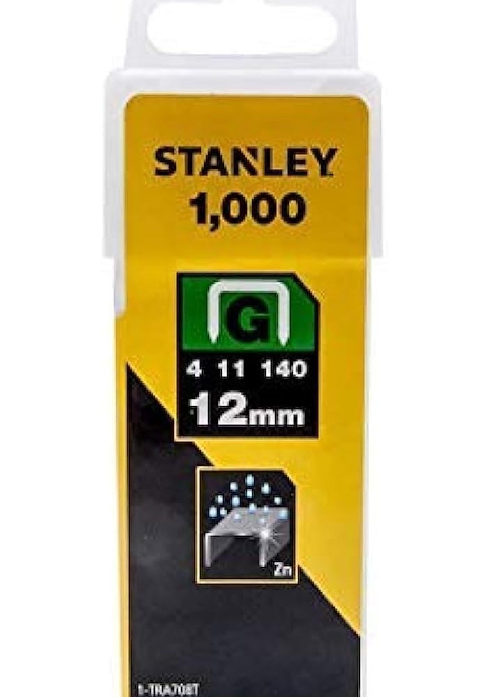 ستانلي دبابيس ستانلي شديدة التحمل من النوع G طراز 1-TRA708T - 1000 وحدة، 12 مم - Image 1